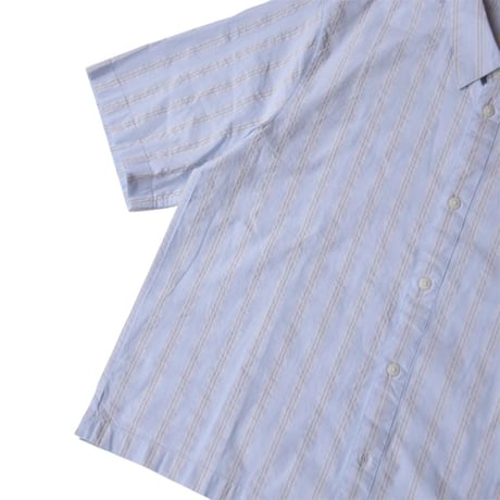 Levis Lama Boxy Shirt - Bernal Stripe Soft Chambray Blue