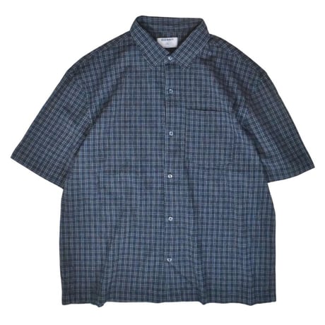 OLD NAVY S/S Seersucker Shirt - Dark Navy