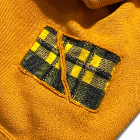 Rawdrip Osaka Lining Patchwork Zip Hoodie Orange
