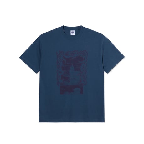 Polar Skate Passing Resemblance Tee - Grey Blue