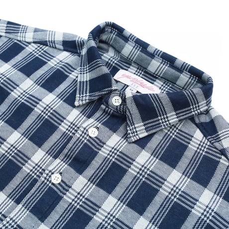 Yardsale YS Knitted Short Sleeved Shirt -Blue/White