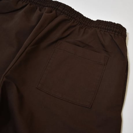 Los Angeles Apparel Poly Cotton Wide Leg Prisoner Pants - Brown