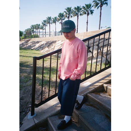 Los Angeles Apparel Pigment Dyed Heavy Thermal Crewneck - Pink