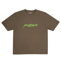 Yardsale Script Sludge T-shirt- Tan