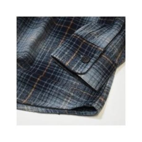 Free Planet Hooded Plaid Flannel Shirts - Blue Multi