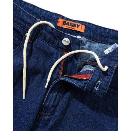 BUTTERGOODS Drummer Baggy Denim Jeans - Dark Indigo