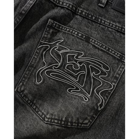 BUTTERGOODS Drummer Baggy Denim Jeans - Black