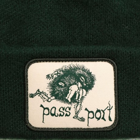 Pass~Port x may Gibbss Banksia Mohair Beanie Dark Forest