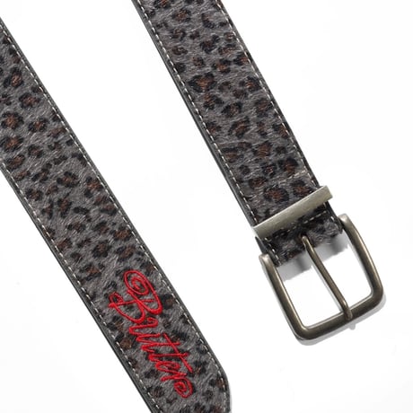 BUTTER GOODS Animal Hide Belt - Grey Leopard