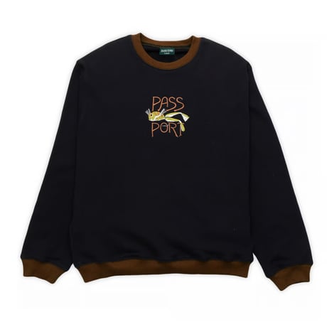 Passport Frog Lure Organic Fleece Sweater Black