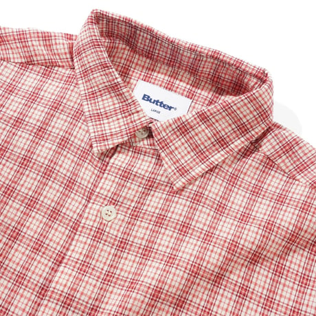 BUTTER GOODS Equipment S/S Shirt - Red