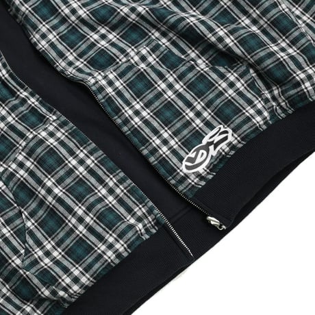 Yardsale Reversible Flannel Hoodie - Green