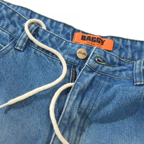 Butter Goods Warped Denim Jeans - Washed Mid Blue
