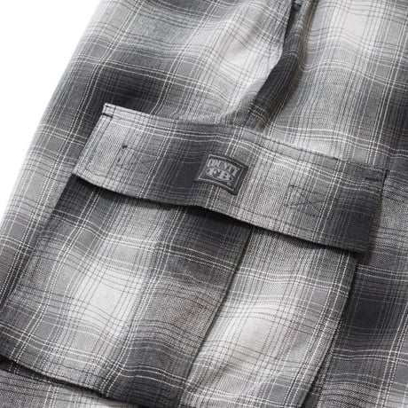 FB County Cargo Checker Pants - Black/Grey