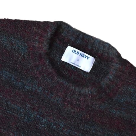 Old Navy Wool Blend Crewneck Sweater - Multi Space-Dye