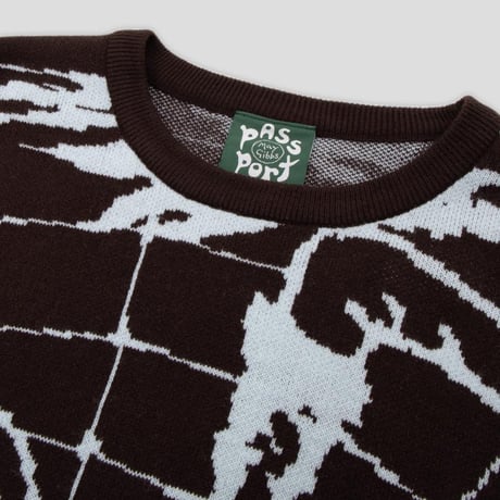 Pass~Port x May Gibbss Webbed Bed Knit Sweater - Baby Blue