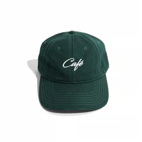 Skateboard Cafe Script Logo 6Panel Cap Pine Green