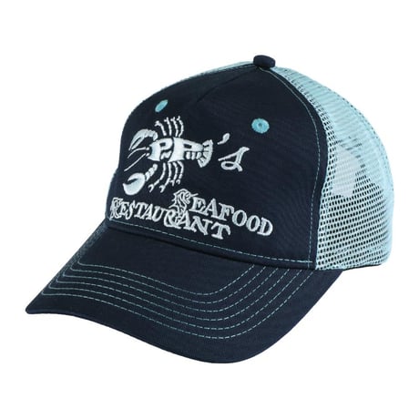 Pass~Port Seafood Staff Packers Trucker - Blue