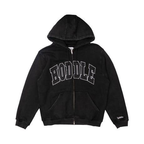 Hoddle Arch Logo Zip up Hood - Black