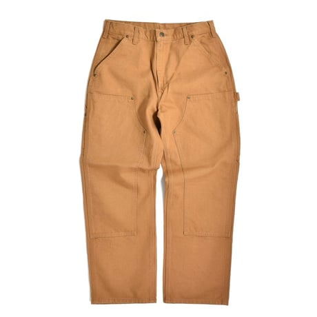 Carhartt USA B136 Double Front Washed Duck Utility Work Pants Carhartt Brown