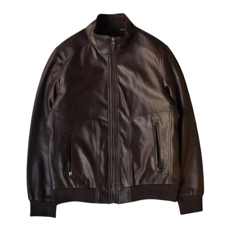 Calvin Klein Single Riders Jacket - Brown