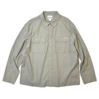 Calvin Klein L/S Relaxed Fit Ripstop Shirts - Khaki