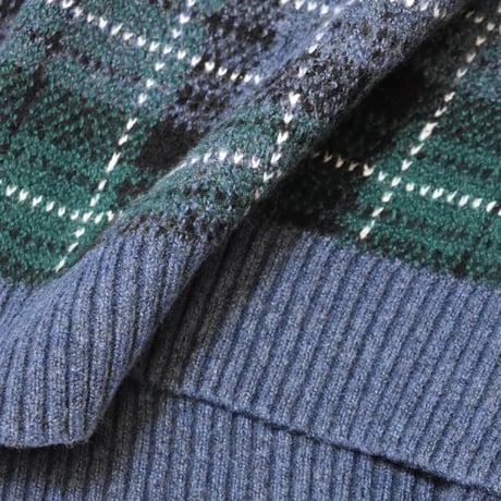 Old Navy Check Crewneck Sweater - Navy