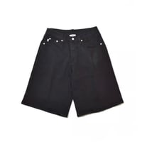 PRO CLUB Heavyweight Baggy Denim Shorts - Black