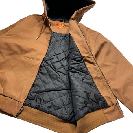 CornerStone Duck Cloth Hooded Work Jacket Brown