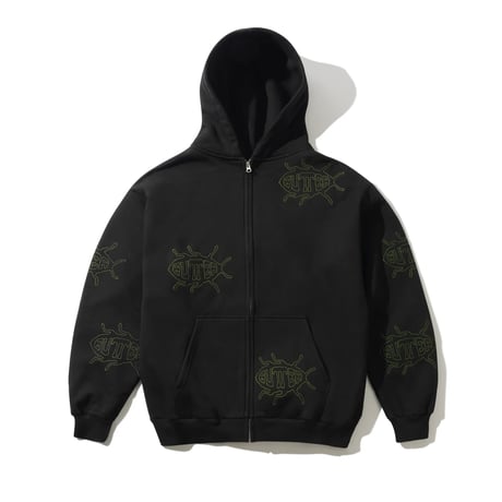 BUTTER GOODS Roach Zip-Thru Hood - Black