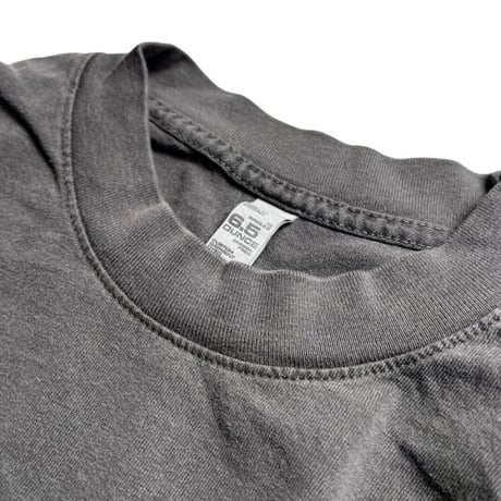 Los Angeles Apparel 6.5oz L/S Pigment Dye T-Shirts Vintage Black