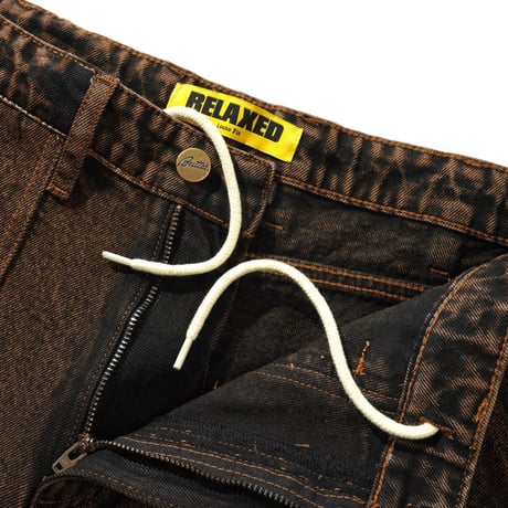 Butter Goods Breakdown Relaxed Denim Jeans Acid Wash Brown