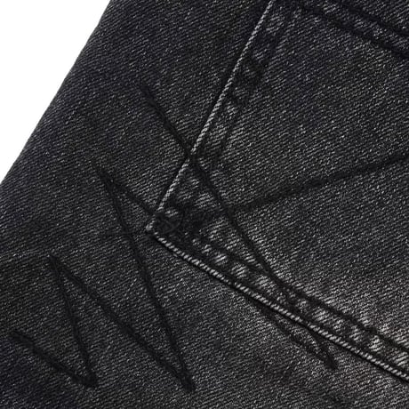 Butter Goods Stitch Denim Jeans - Distressed Grey