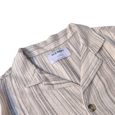 OLD NAVY S/S Stripe Shirt - Beige