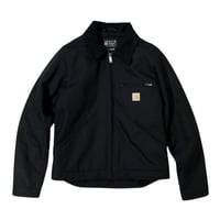 Carhartt USA Relaxed Fit Duck Blanket-Lined Detroit Jacket Black