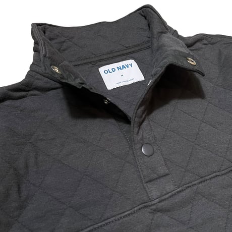 Old Navy Quarter-Snap Quilted Fleece Sweatshirt Panther