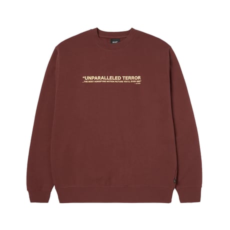 HUF x The Texas Chainsaw Massacre Unparalleled Terror Crewneck Chocolate