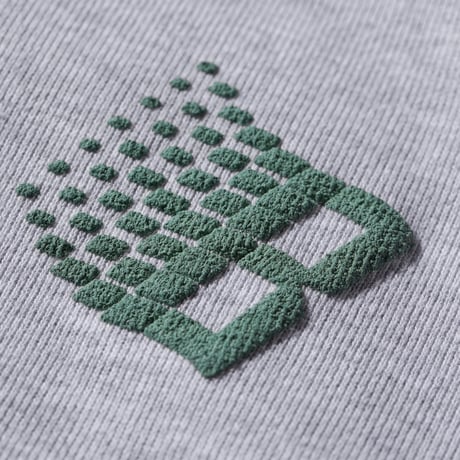 Bronze56K Logo Puff Print Hoodie Heather Grey