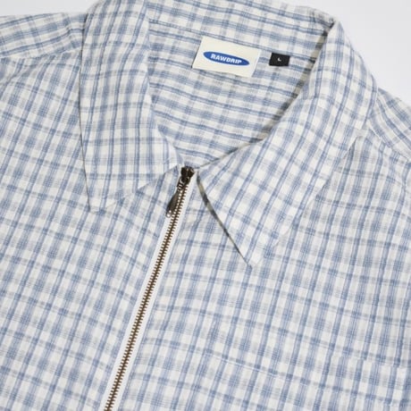 RAWDRIP S/S Full Zip Dobby Shirts - White