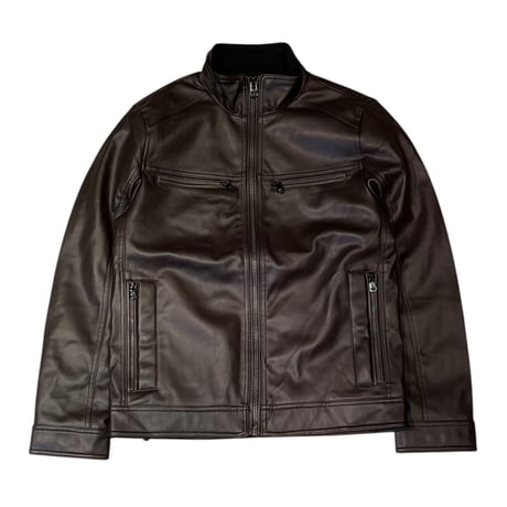 Calvin Klein Pu Jacket - Brown