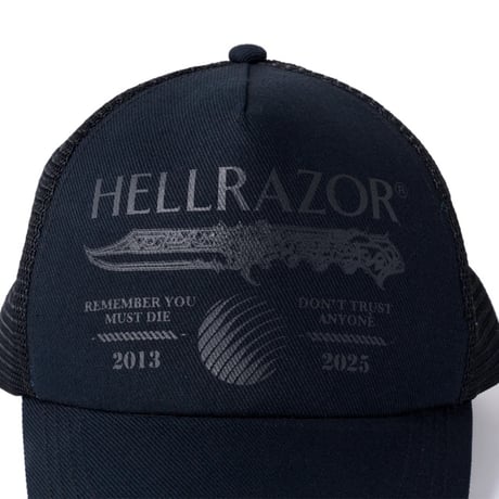 Hellrazor DTA Trucker Cap - Black / Black
