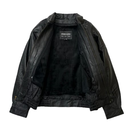 Deadstock Las Vegas Genuin Leather Jacket Black