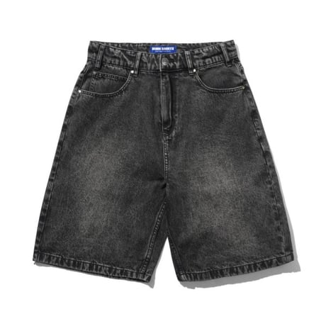 Butter Goods Drummer Baggy Denim Shorts - Black