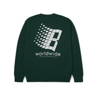 Huf ×Bronze56K Crewneck Sweat Forest Green