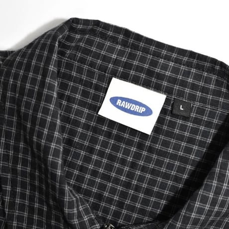 RAWDRIP S/S Full Zip Dobby Shirts - Black