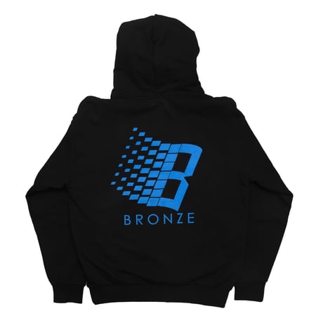 Bronze56K Logo Puff Print Hoodie Black