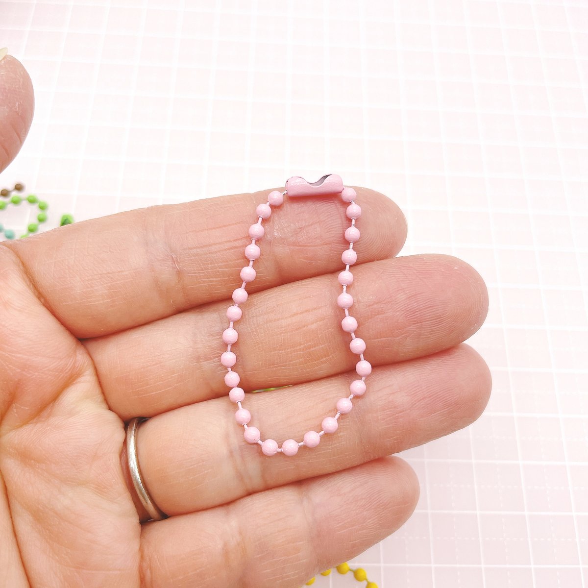 No．972 カラー ボールチェーン | DECOPARTS SHOP はぴいちご