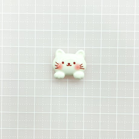 Ｎｏ.1055  ネコ  どうぶつ  顔  デコパーツ