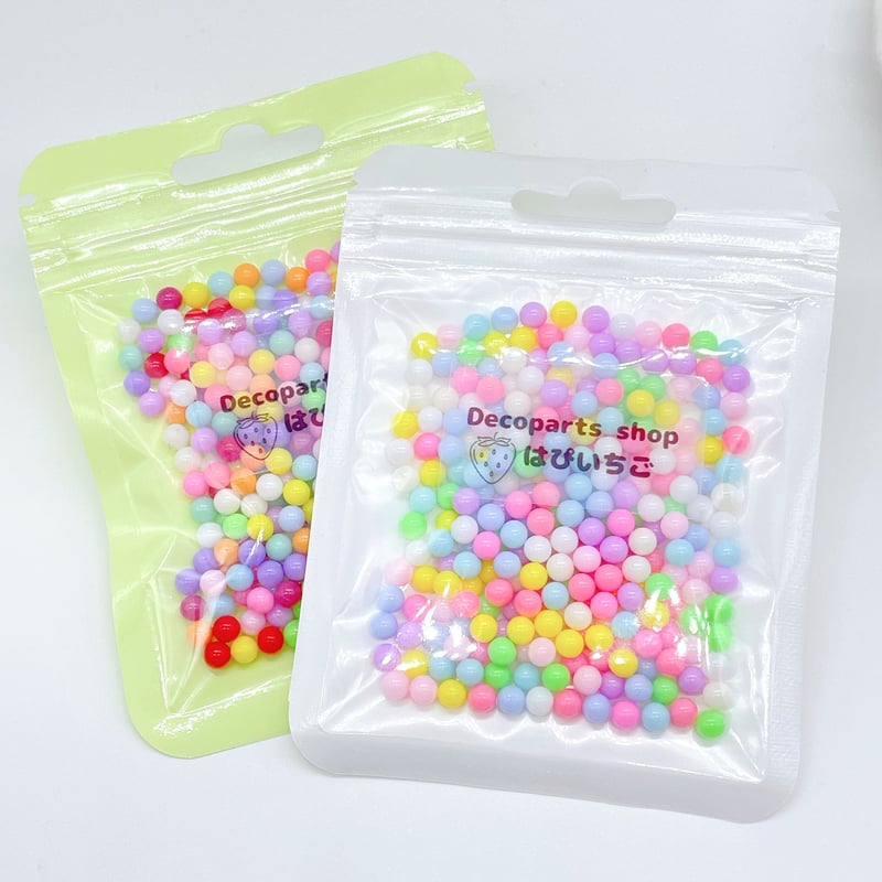 10g/ツヤあり カラフル ミンツ 4mm (穴なし) | DECOPARTS SHOP 