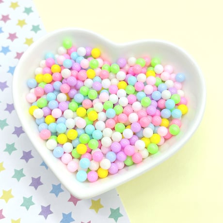 【4mm】ツヤあり パステル  ミンツ (穴なし)10ｇ